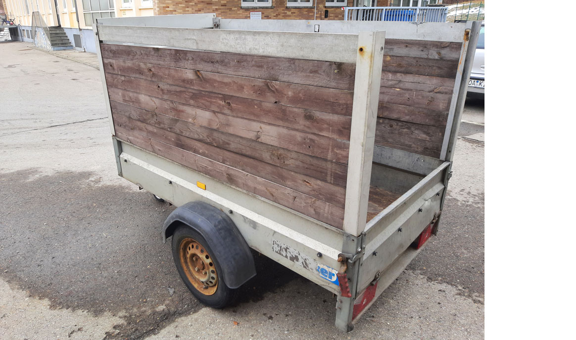 Anhänger Holz zum leihen